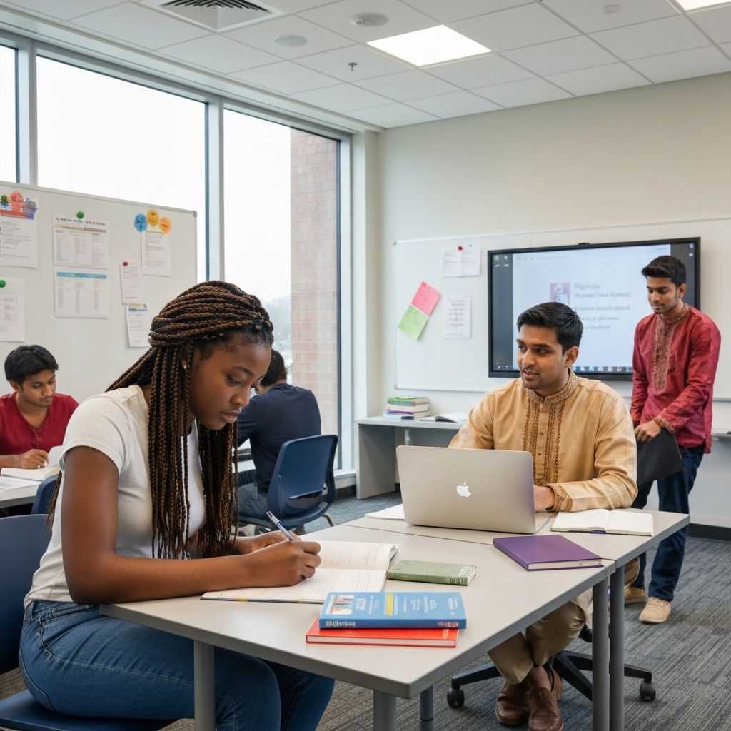 Profesjonalna nauka języków - studenci uczący się w nowoczesnym środowisku edukacyjnym